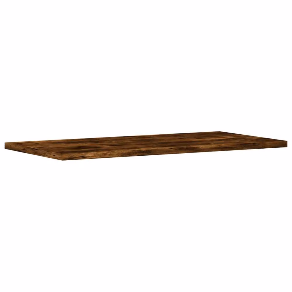 Berkfield Home Set of 4 Wall Mounted Shelves in Smoked Oak Brown, W: 60 cm, D: 20 cm, H: 1.5 cm – 3