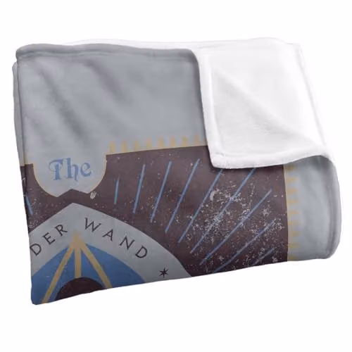 LOGOVISION Harry Potter The Deathly Hallows Retro Poster Super Soft Fleece Throw Blanket, Multicolour, W: 91 cm, H: 147 cm – 2