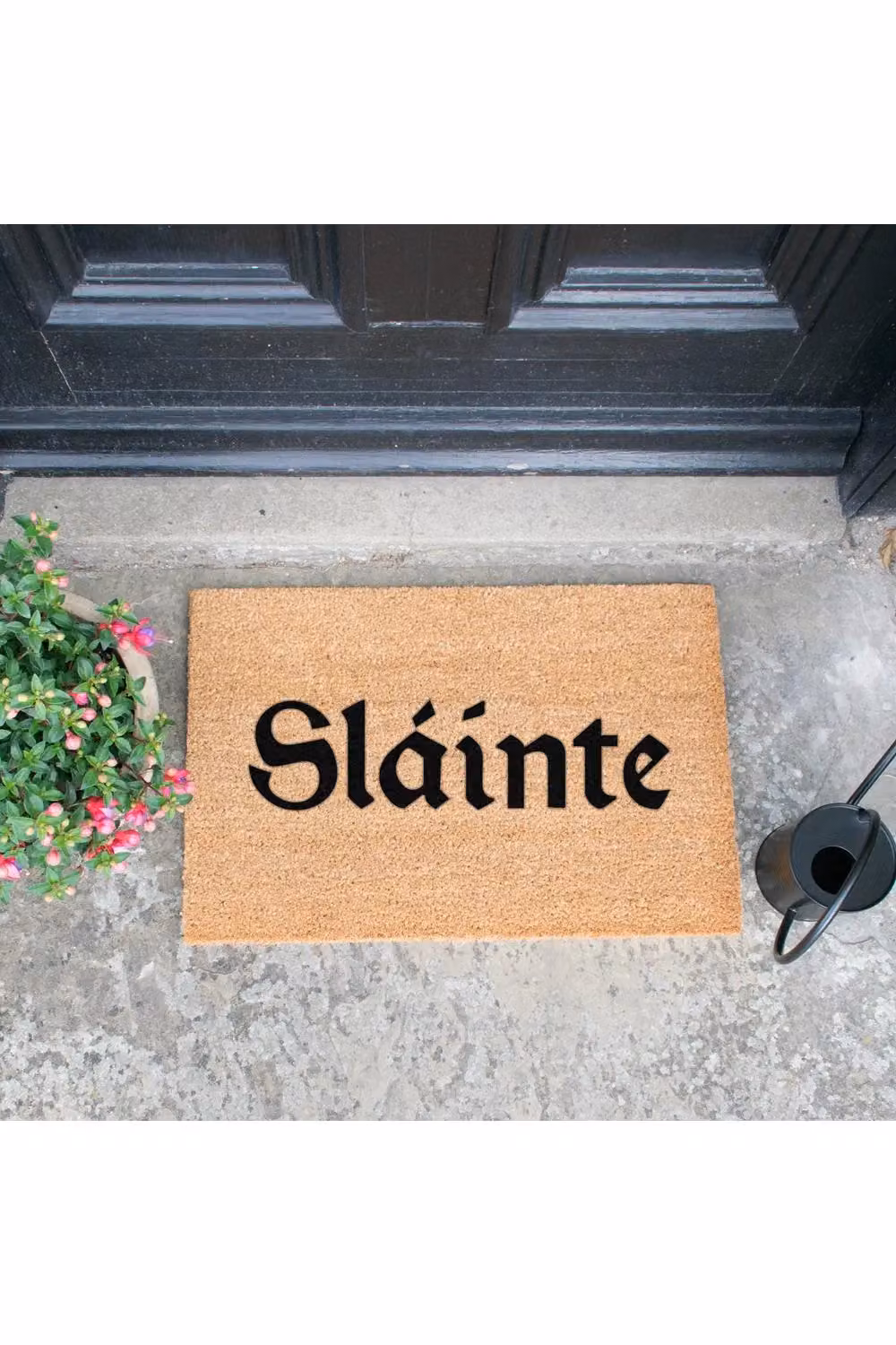 Artsy Mats Slainte Coir Doormat, Black, W: 60 cm, D: 40 cm – 2