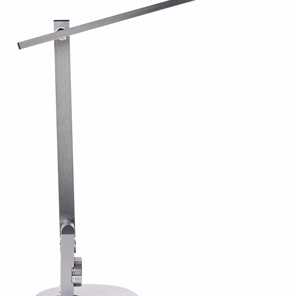 Wyld and Coco Silver Metal Office Desk Lamp with Adjustable Arm and Dimmable Timer Function – 2