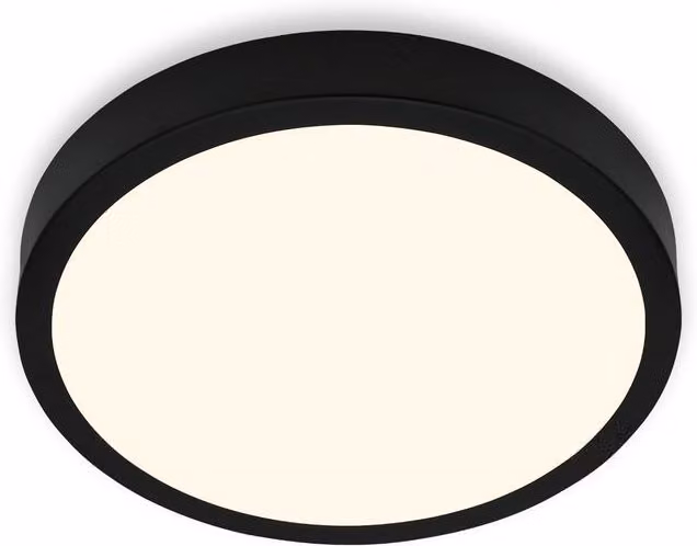 Briloner Black 16W LED Round Surface Light with Warm White Illumination – 1
