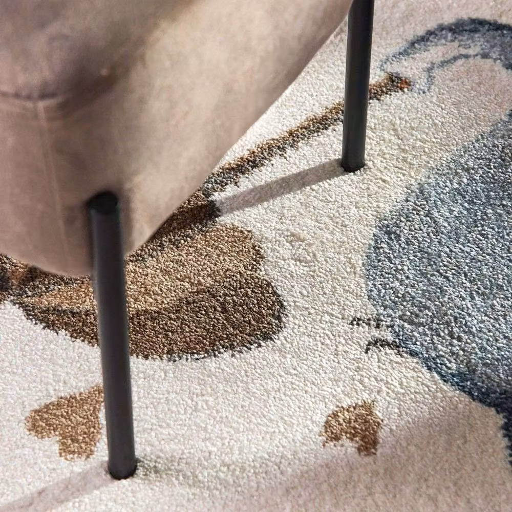Villeroy & Boch Elephant Rainy Boho Kids Round Rug in Cream, Diameter: 160 cm – 2