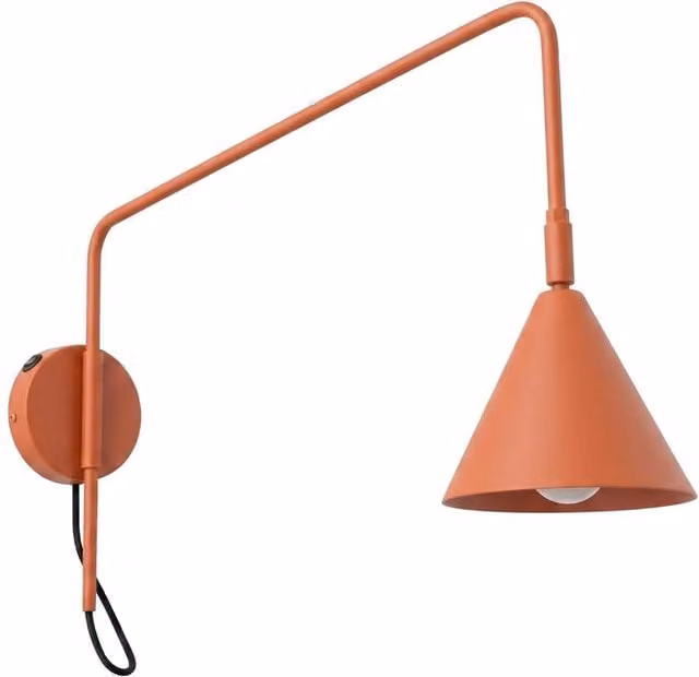 Sollux Lighting Modern Metal Wall Lamp in Terracotta, W/D/H: 30 x 14 x 61 cm – 1