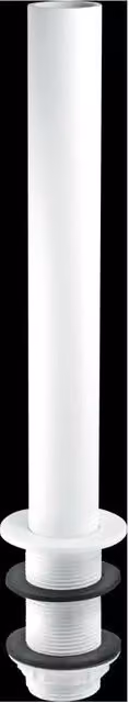 McAlpine TWL-18 White Basin Standing Waste with 1.5 inch Diameter and 3.5 inch Tail – 1