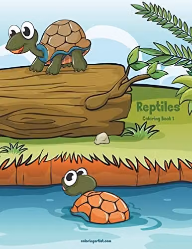 Reptiles Coloring Book 1: Volume 1 by Createspace, Multicolour