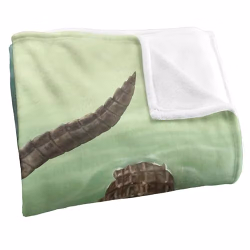 JQ Licensing Royce Mcclure Swamp Alligators Silky Touch Super Soft Fleece Throw Blanket, Green, W/D/H: 91 x 147 cm – 3