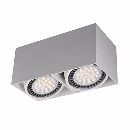 Netlighting Zumaline Box Twin Surface Mounted Downlight, White, GU10