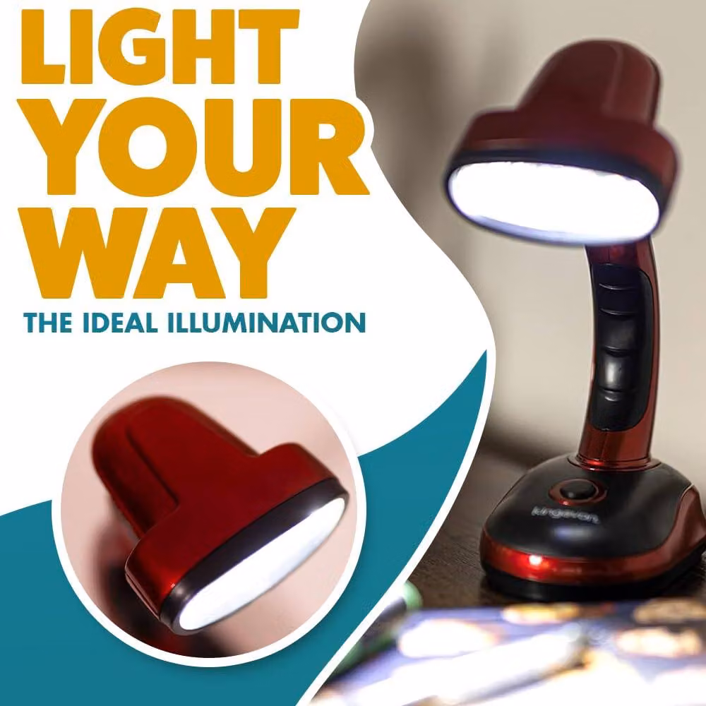 Marco Paul Red Adjustable LED Desk Lamp for Home Office and Reading – 4