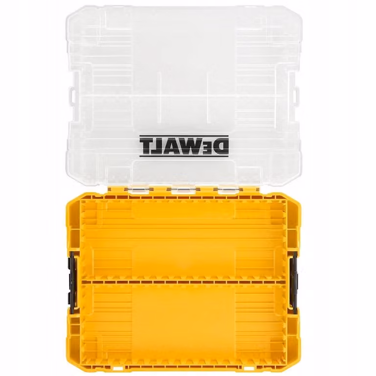 DeWalt ToughCase Stackable Tool Box in Yellow and Transparent