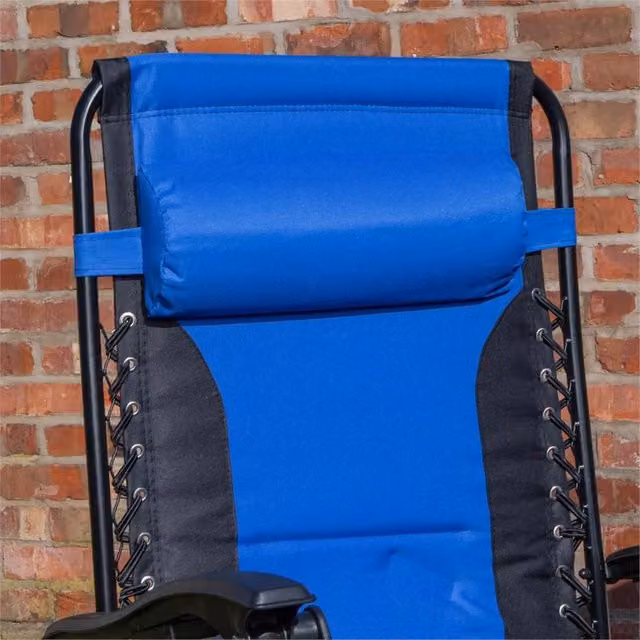 KORVIXA Luxury Padded Multi Position Zero Gravity Garden Relaxer in Blue