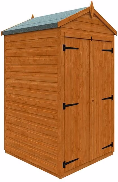 Buttercup Farm Flex Apex Double Door Windowless Wooden Animal Shelter in Burnt Orange – 1