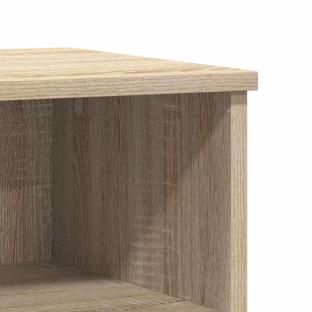 Berkfield Home Set of 2 Sonoma Oak Bedside Cabinets in Light Tan, W/D/H: 40 x 35 x 50 cm – 4