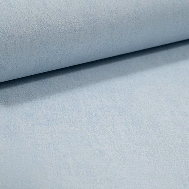 Rasch Plain Smooth Matt Textured Wallpaper in Light Sky Blue and Grey