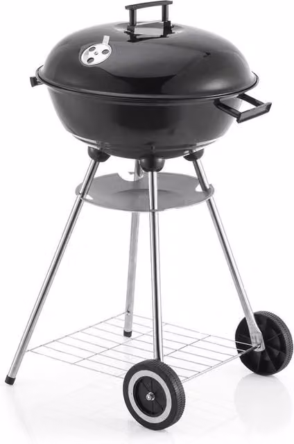 House of Home Portable Charcoal Kettle BBQ Grill in Black, W/D/H: 91.5 x 53.0 x 45.0 cm – 1