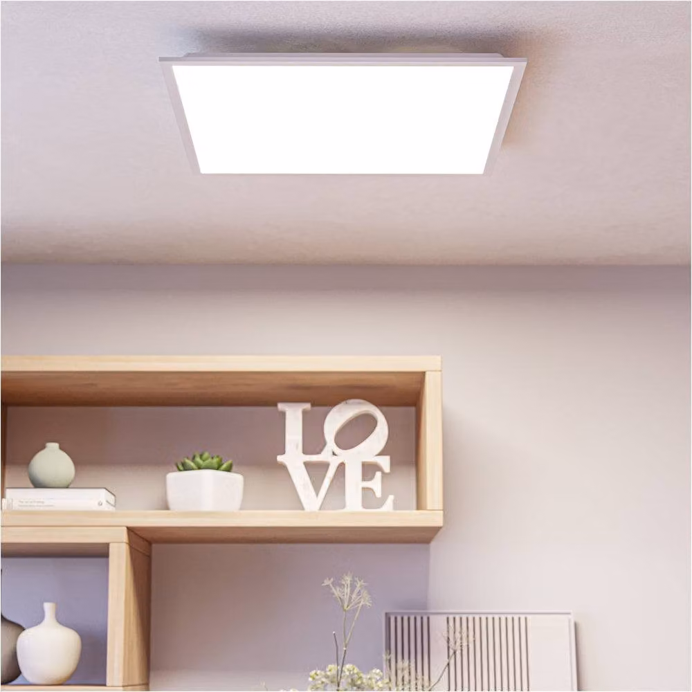 Loops White Square LED Ceiling Light – 2