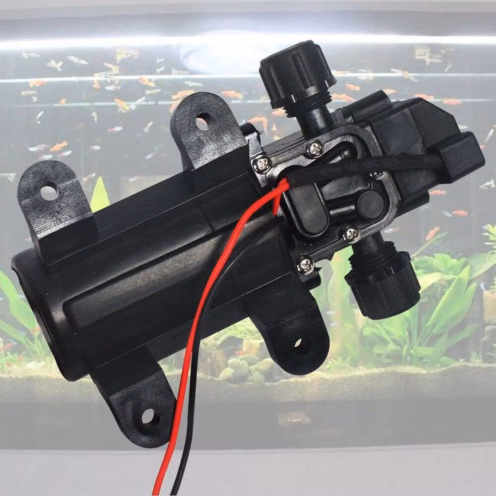 FLAVORA 12V High Pressure Self Priming Diaphragm Water Pump in Black – 3
