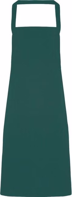 Premier Slim Cotton Workwear Apron without Pocket in Green – 1