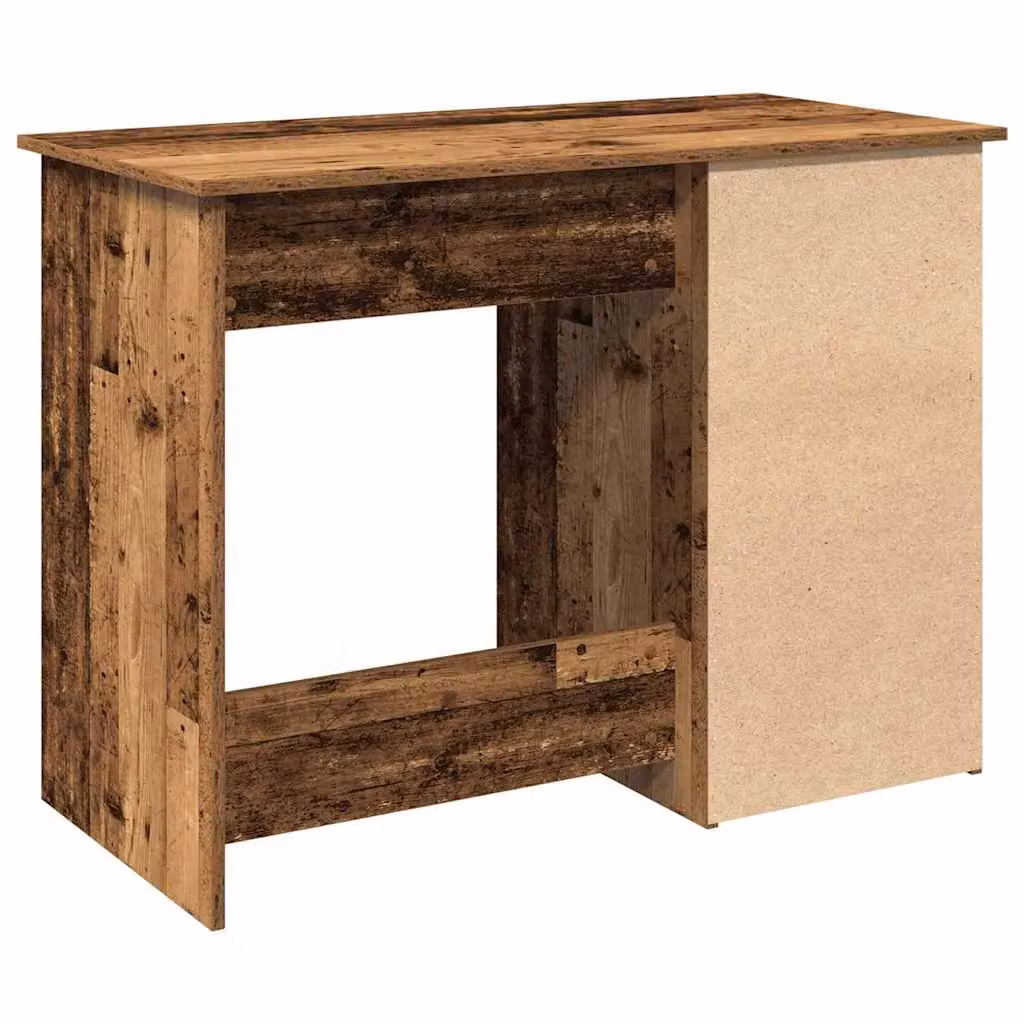 Berkfield Writing Desk in Brown Old Wood, W/D/H: 102 x 50 x 75 cm – 6