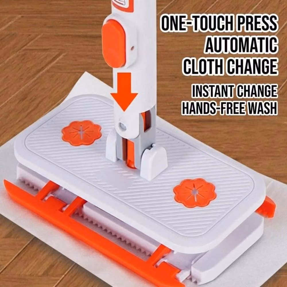 PAWNORA Automatic Cloth Changing Mop in White, Height: 115 cm – 3