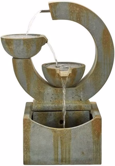 Altico Garden Products Ltd Verona Grey Cascade Water Feature, W: 66.4 cm, H: 85 cm, D: 33 cm