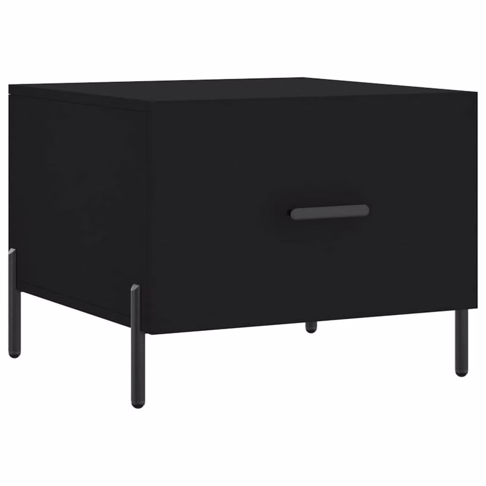 Berkfield Home Modern Black Square Coffee Table, W/D/H: 50 x 50 x 40 cm – 3