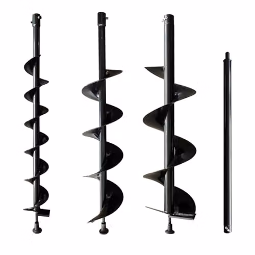 SwitZer 62cc Petrol Engine Earth Auger Post Hole Digger with Multiple Auger Bits, Grey – 3