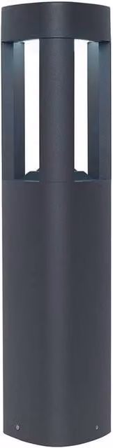 Netlighting Tribeca Outdoor LED Bollard Light in Grey with Frosted Acrylic and Aluminium, IP54 Rated