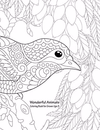 Wonderful Animals Coloring Book for Grown-Ups 5 by Independently Published
