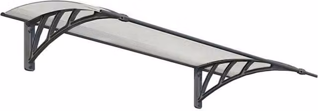 Palram Neo Door Awning Canopy 1350 Twinwall in Grey – 1