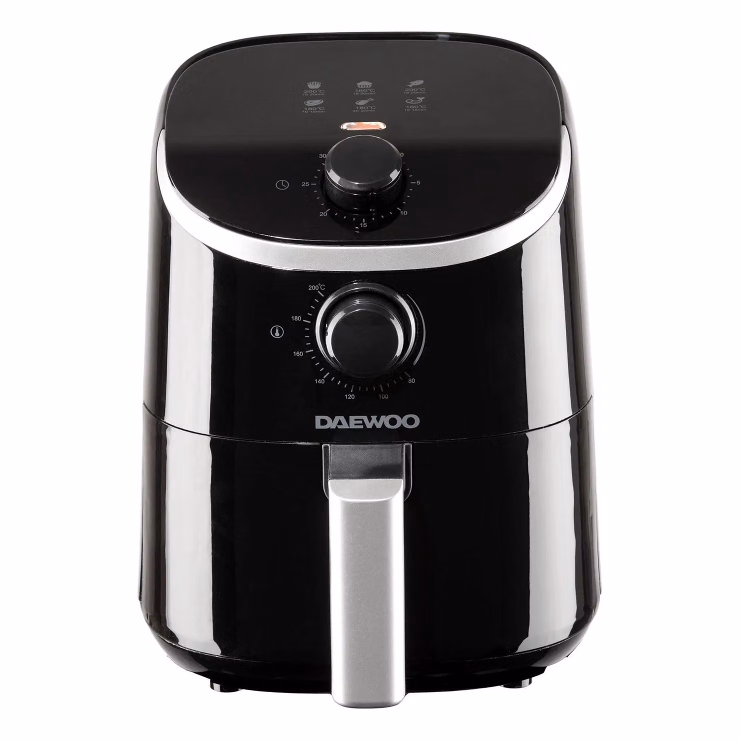 Daewoo Compact Manual Air Fryer, 2L, Black – 7