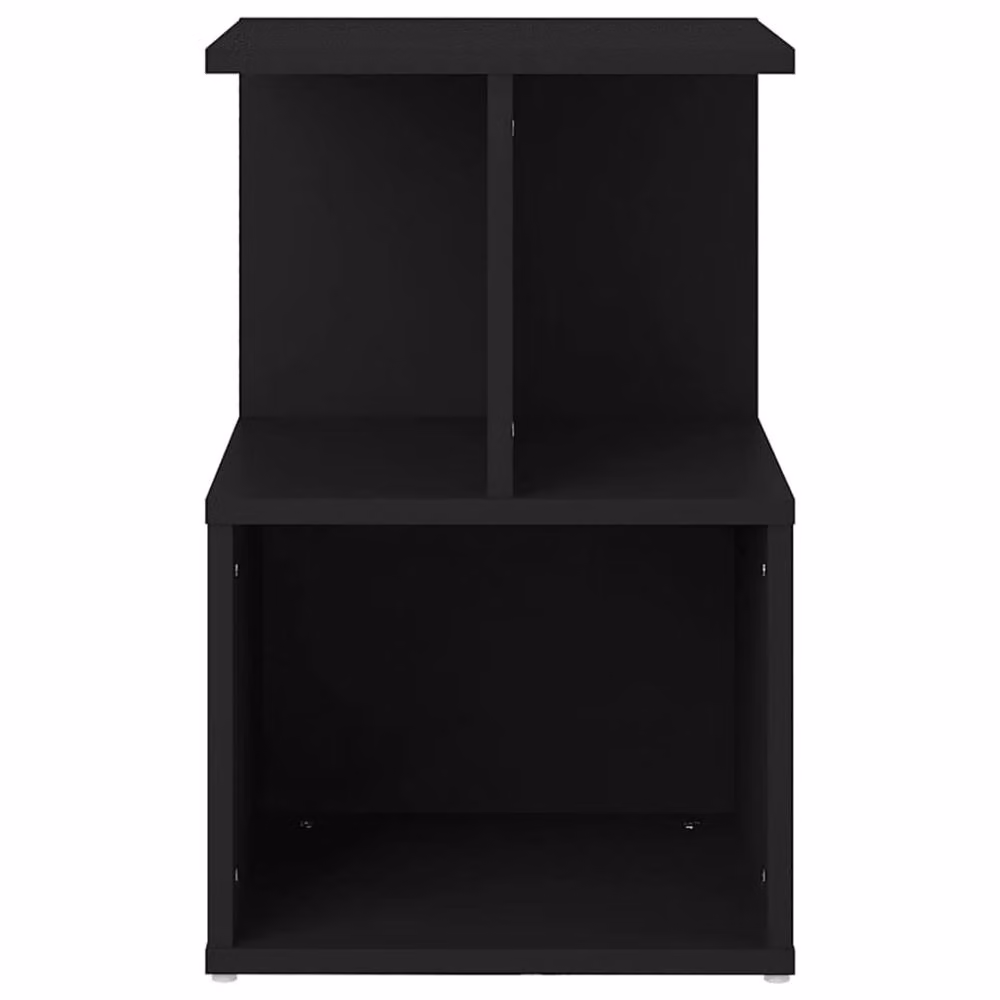 Berkfield Home Black Bedside Cabinet in Engineered Wood W/D/H: 35 x 35 x 55 cm – 4