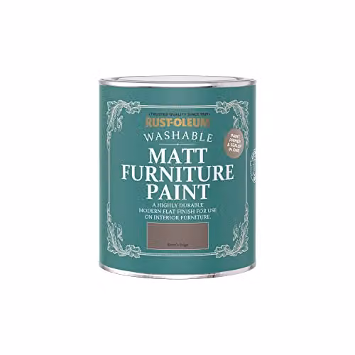 Rust-Oleum Matt Water-Based Furniture and Skirting Board Paint in Brown, 0.75 l – 3