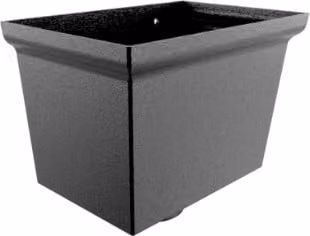 ARP Cast Aluminium Centurian Small Round Hopper in Black PPC Finish 76mm