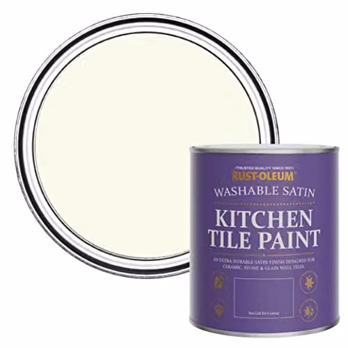 Rust-Oleum Kitchen Tile Paint in Satin Finish, Green and White, 0.75 l
