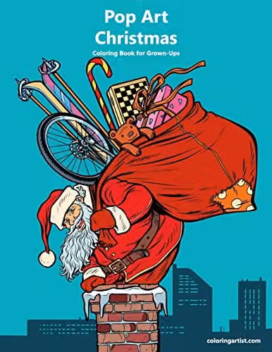 Pop Art Christmas Colouring Book for Grown-Ups Volume 1 by Createspace