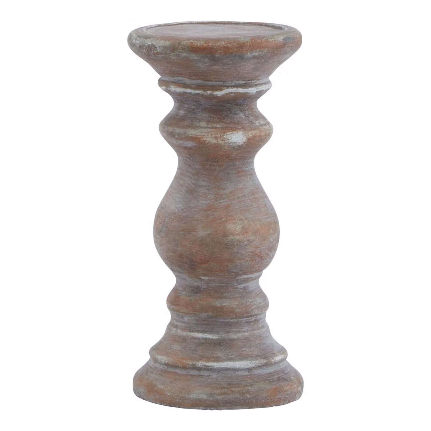 Hill Interiors Siena Brown Ceramic Pillar Column Candle Holder – 2