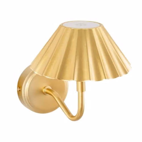 ValueLights Avery Rechargeable Easy Fit Wall Touch Light, Dimmable, Gold/Brass