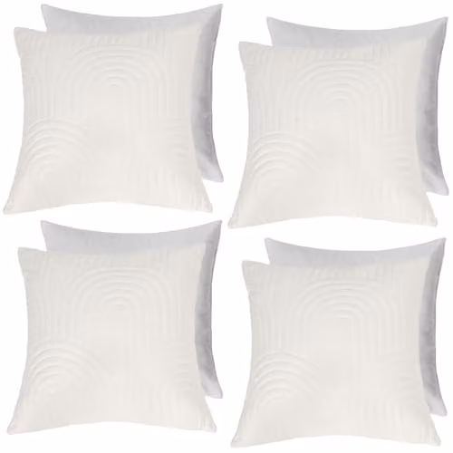 OHS Pinsonic Arches Cream Decorative Cushion Set of 4, W/D/H: 45 x 45 x 45 cm