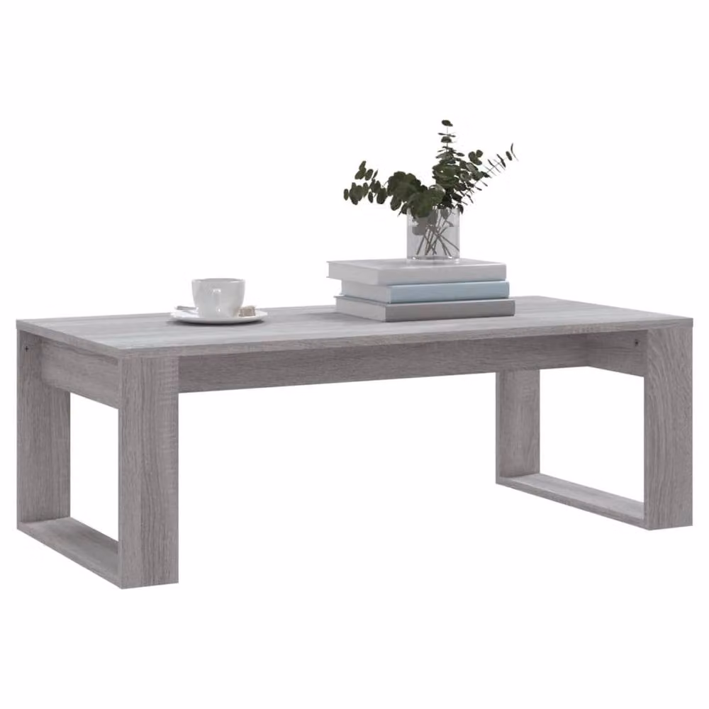 Berkfield Home Grey Sonoma Coffee Table in Engineered Wood, W: 102 cm, D: 50 cm, H: 35 cm – 3
