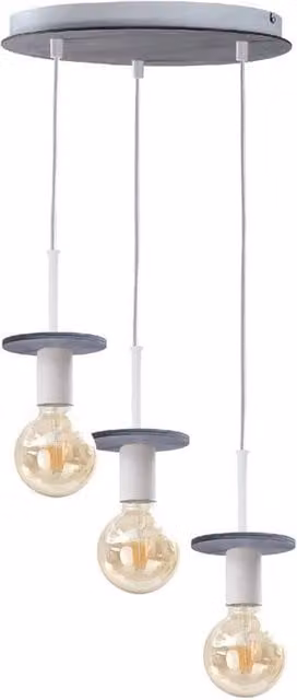 Netlighting Saturn Cluster Pendant Ceiling Light, Grey, Diameter: 30 cm, 3x E27