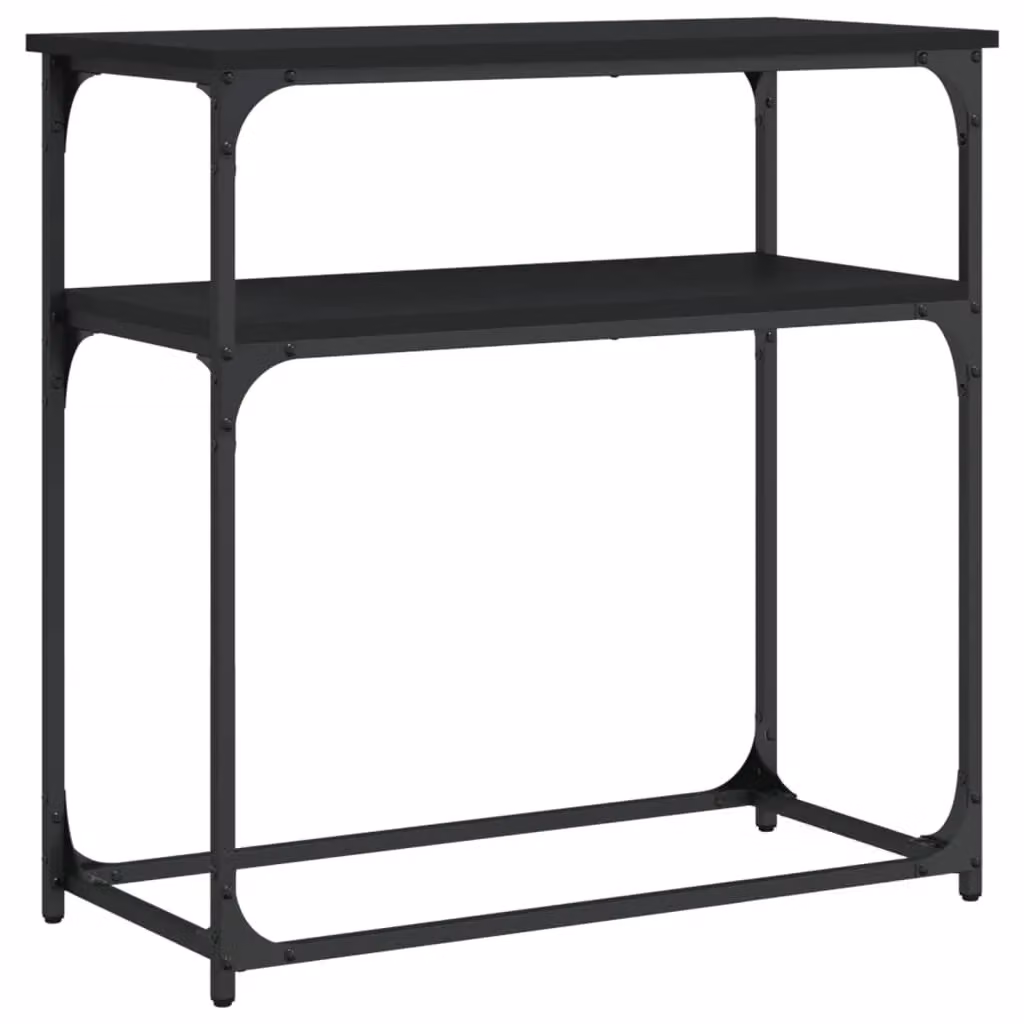 Berkfield Home Black Industrial Console Table, W/D/H: 75 x 35.5 x 75 cm – 2