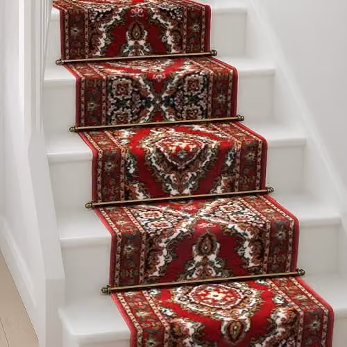 Bravich Texas Red Hallway Runner, W/L: 60 x 450 cm