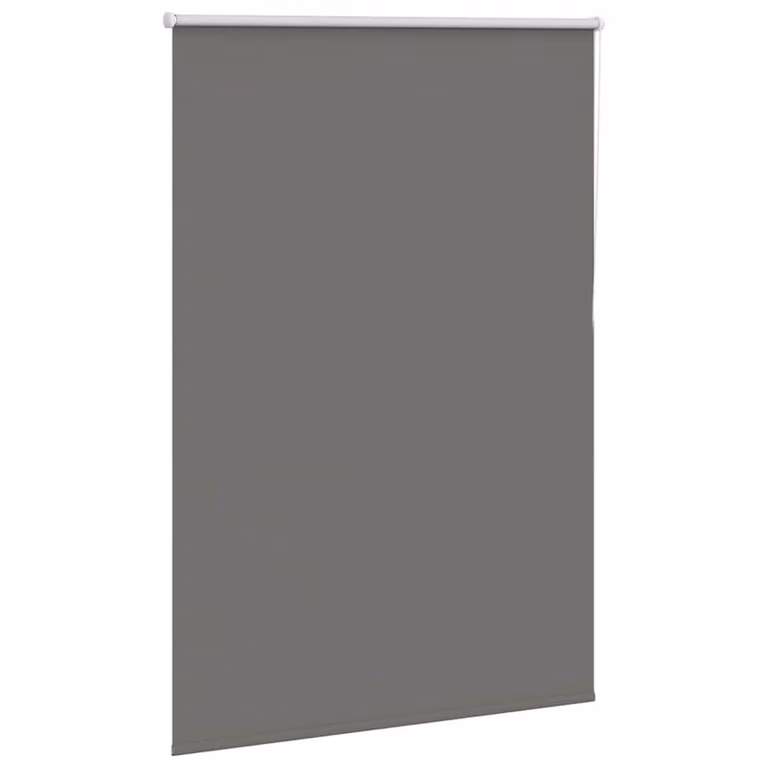 Berkfield Home Grey Blackout Roller Blind, Thermal Insulating Polyester, W: 90 cm, H: 130 cm