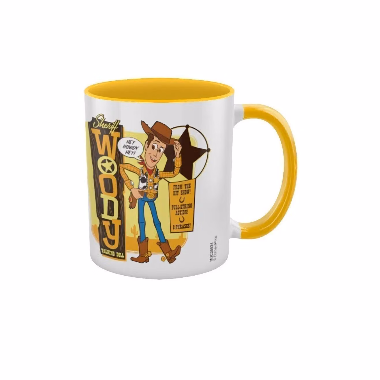 Disney Woody Two Tone Ceramic Mug in Yellow – 2