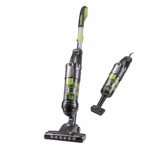 Daewoo Tornado Up-Lift Upright Vacuum Cleaner 600W Green with LED Headlight and Pet Hair Function