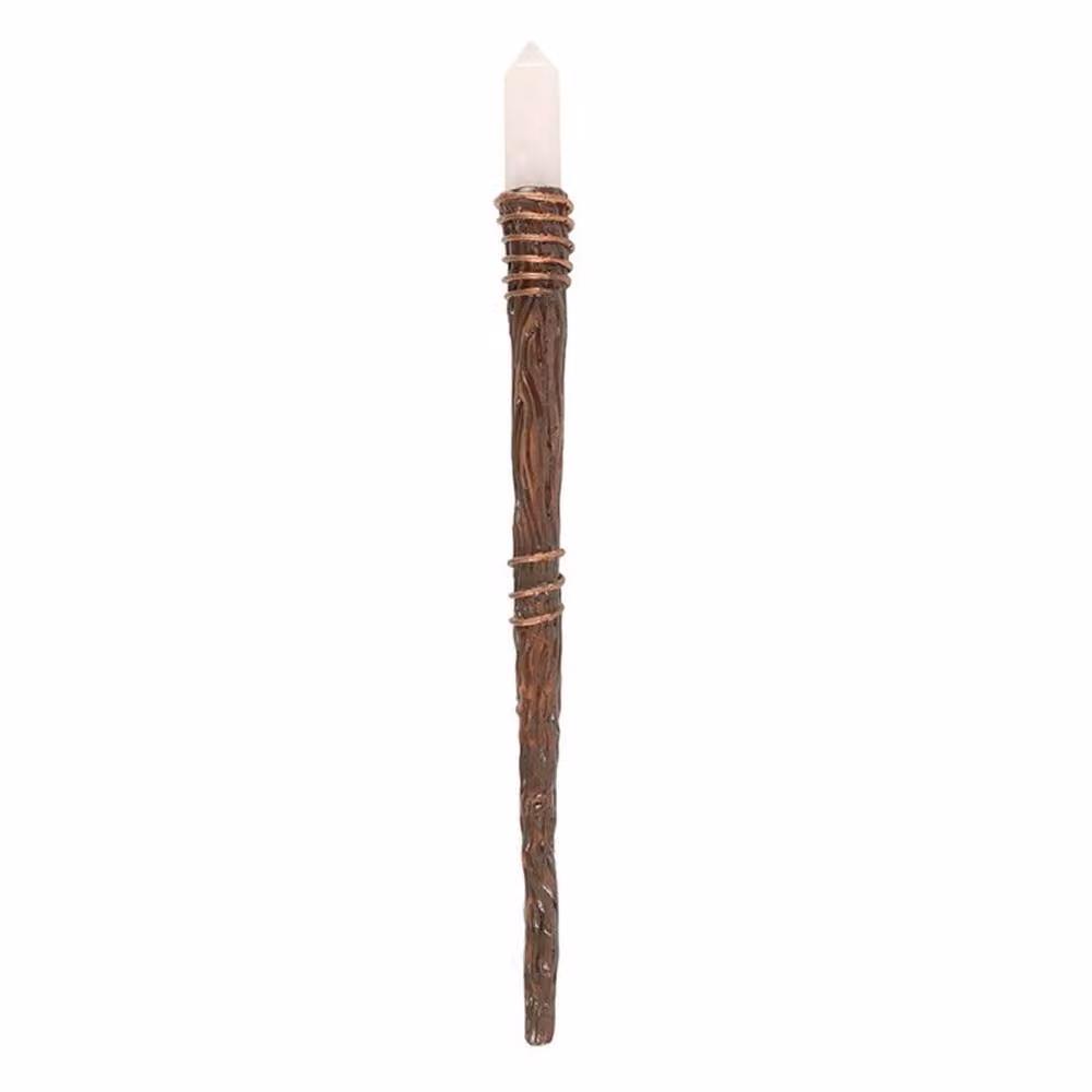Uniqueful Aura Quartz Crystal Wand in Brown – 2