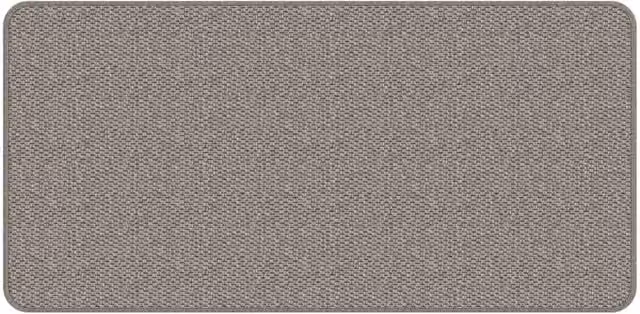 Berkfield Home Elegant Sisal Look Round Carpet Runner in Silver and Grey, Diameter: 100 cm
