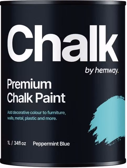 Hemway Chalk Paint Flat Matt in Peppermint Blue, 1L