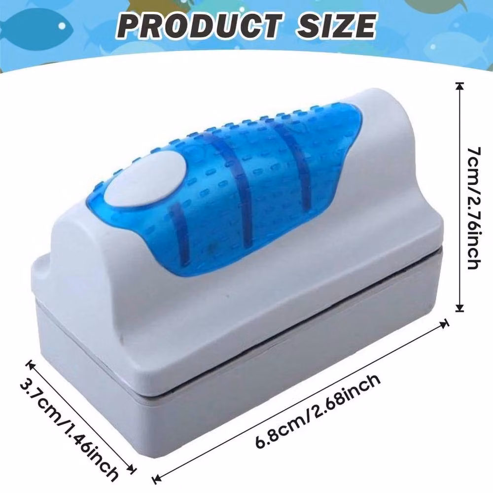 SPETLEK Magnetic Aquarium Fish Tank Cleaner in White – 2