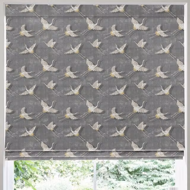 Naoko Made to Measure Blackout Roman Blind in Grey Slate
